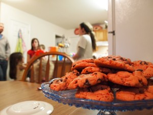 made strawberry chocolate cookies for everyone else