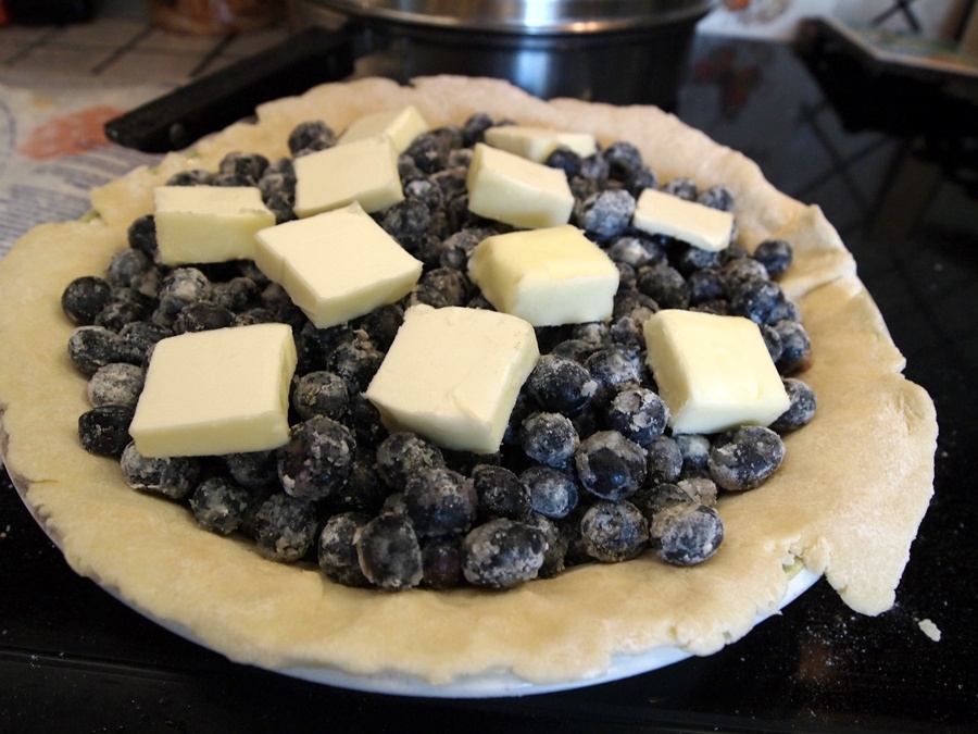 1 1/2 cups of butter in this blueberry pie