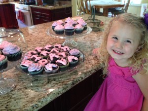 Ava's first set of birthday cakes :) (She had 2 birthday parties)