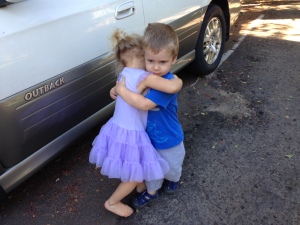 Penny saying goodbye to her very best friend and cousin Silas. :'(