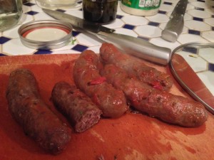 the sauce had our homemade italian venison sausages in it